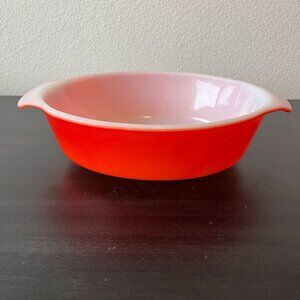 Fire King Anchor Hocking Orange Baking Dish #433 // Orange Ombre // 11" x 7.5"